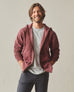 Men's Vintage Wash Relaxed Classic Full Zip - Washed Russet Brown